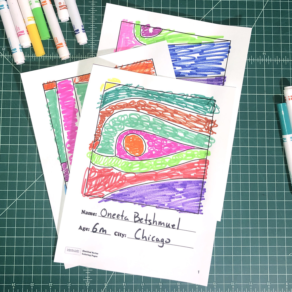Distilled Series Coloring Pages