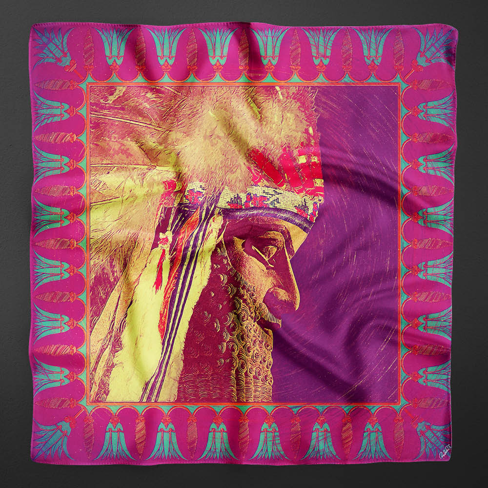 Lamassu Shikaakwa Silk Scarf