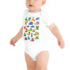 Dodobeths Baby Short Sleeve Onesie – Oneetasaurus & Zaiadon Series - Image 3