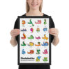 Dodobeths Wall Art – Oneetasaurus & Zaiadon Series - Image 7