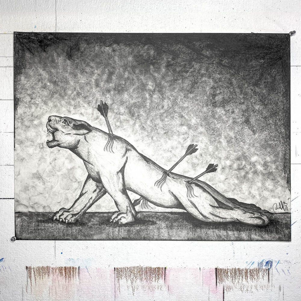 Dying Lioness