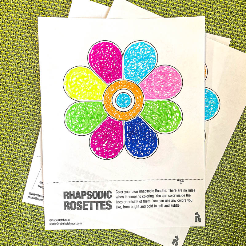 Rhapsodic Rosettes Coloring Page