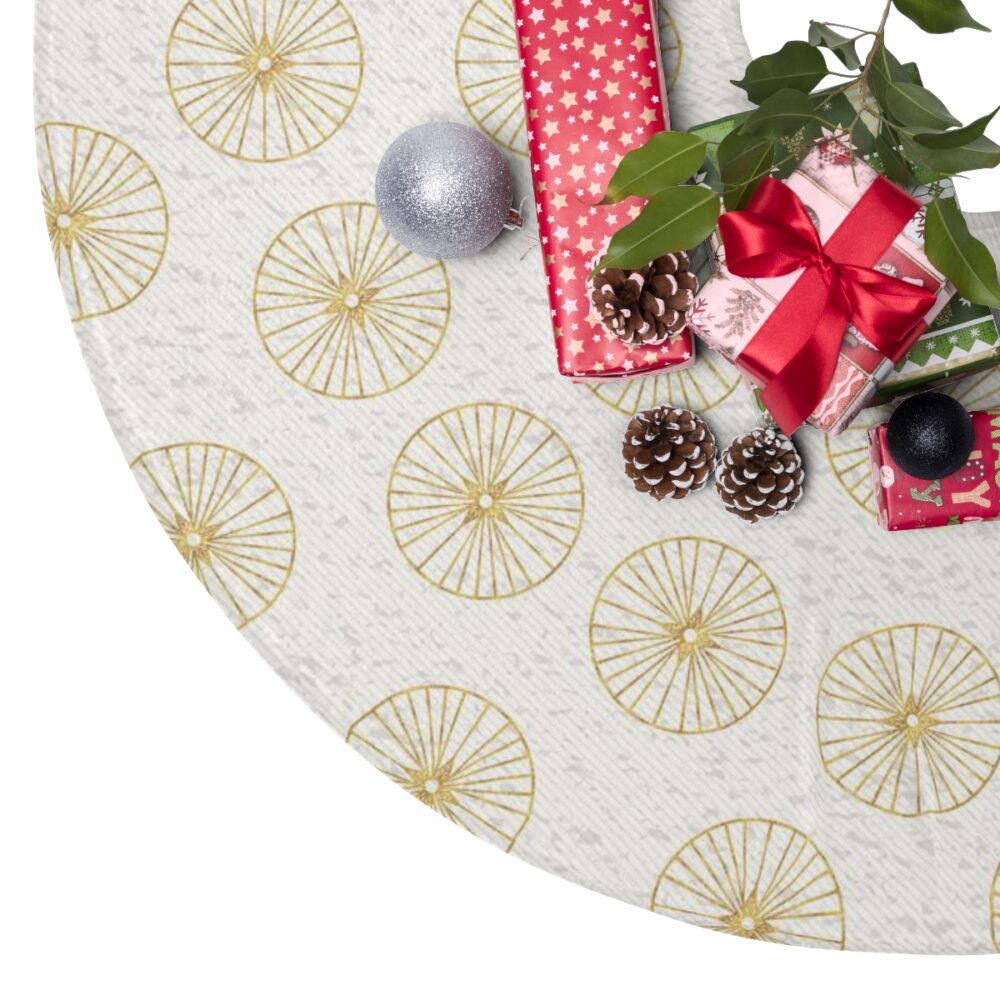 Wintry Radiance Christmas Tree Skirt