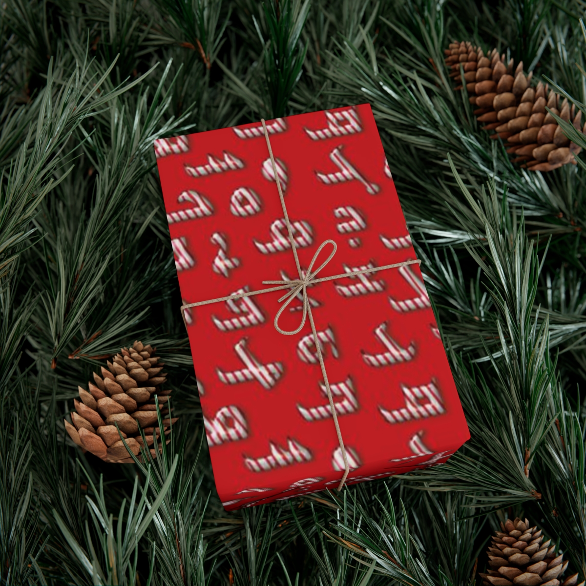 Red Christmas Gift Wrap Papers