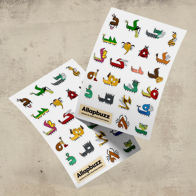 Allapbeth Stickers – Oneeta & Zaia’S Pest Patrol Series