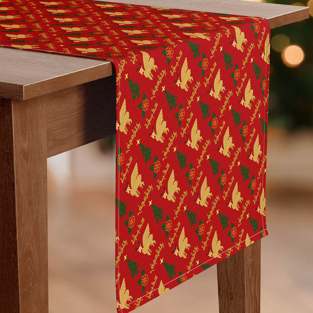 Winged Wonder Cotton Table Runner