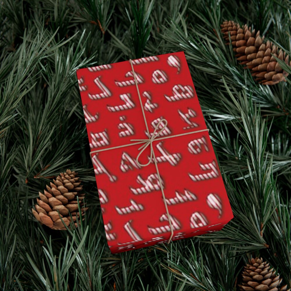 Allap Jingle Joy Red Wrapping Paper