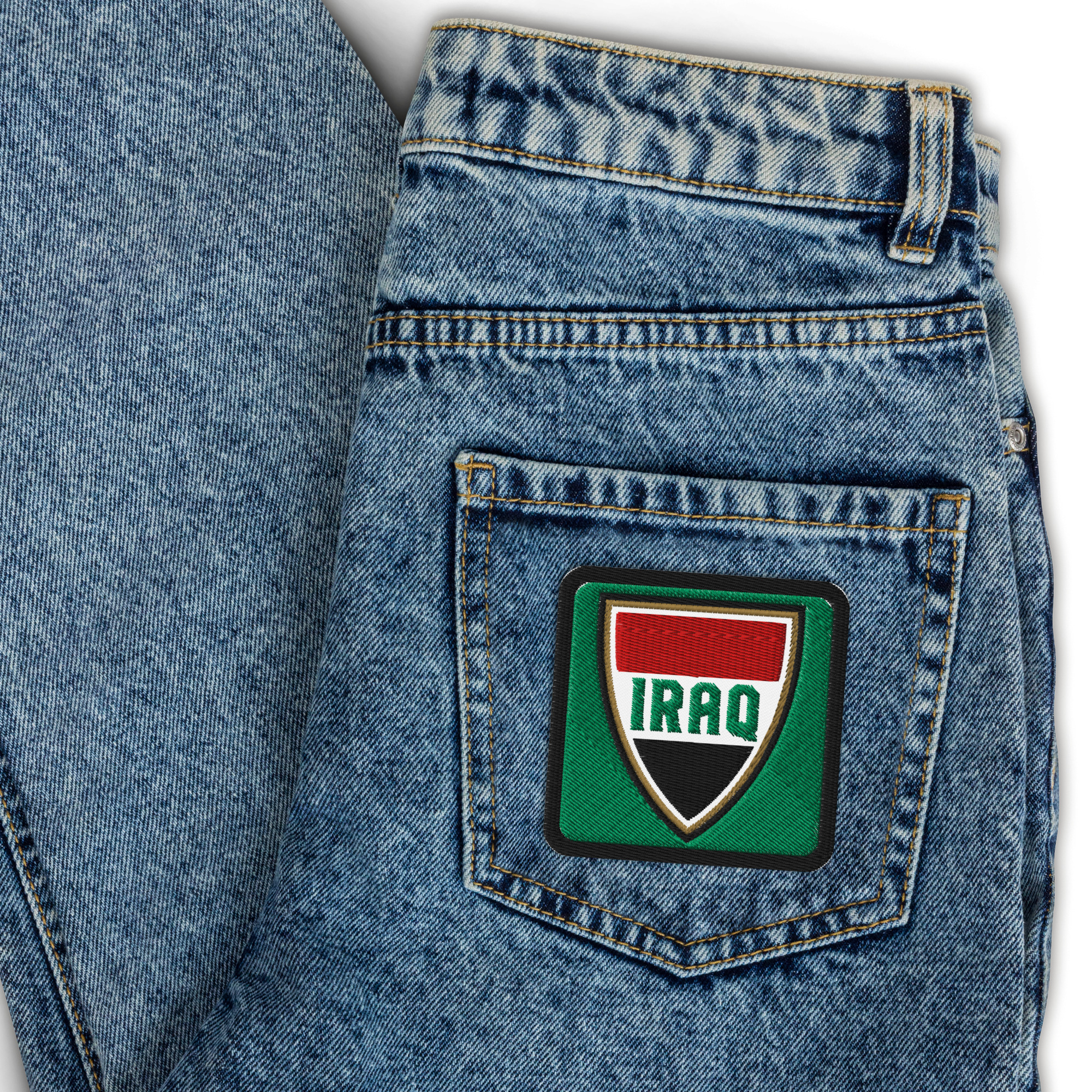 Iraq Team Crest Embroidered Patch - Image 3